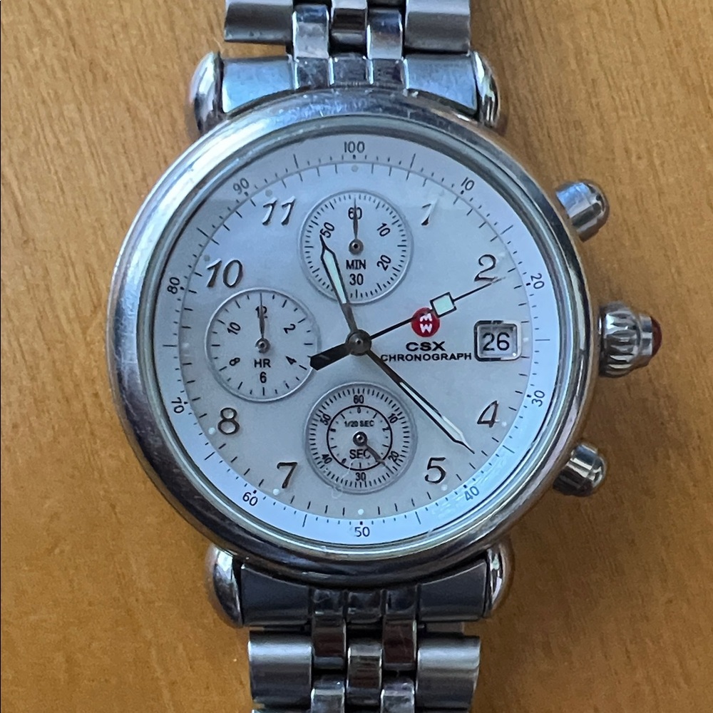 Michele 2000s era CSX Chronograph Women’s Quartz Watch